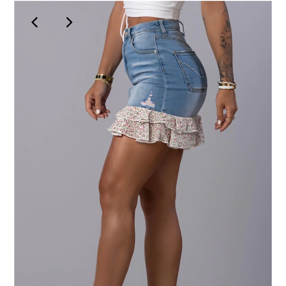 Byegreis denim skirt